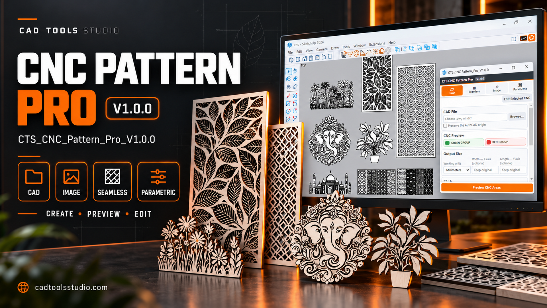 CTS CNC Pattern Pro for SketchUp